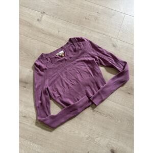 LA Hearts Women’s Small Purple Cropped Long Sleeve